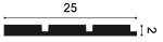 W116F BAR XL Pannello 3D Orac Flex
